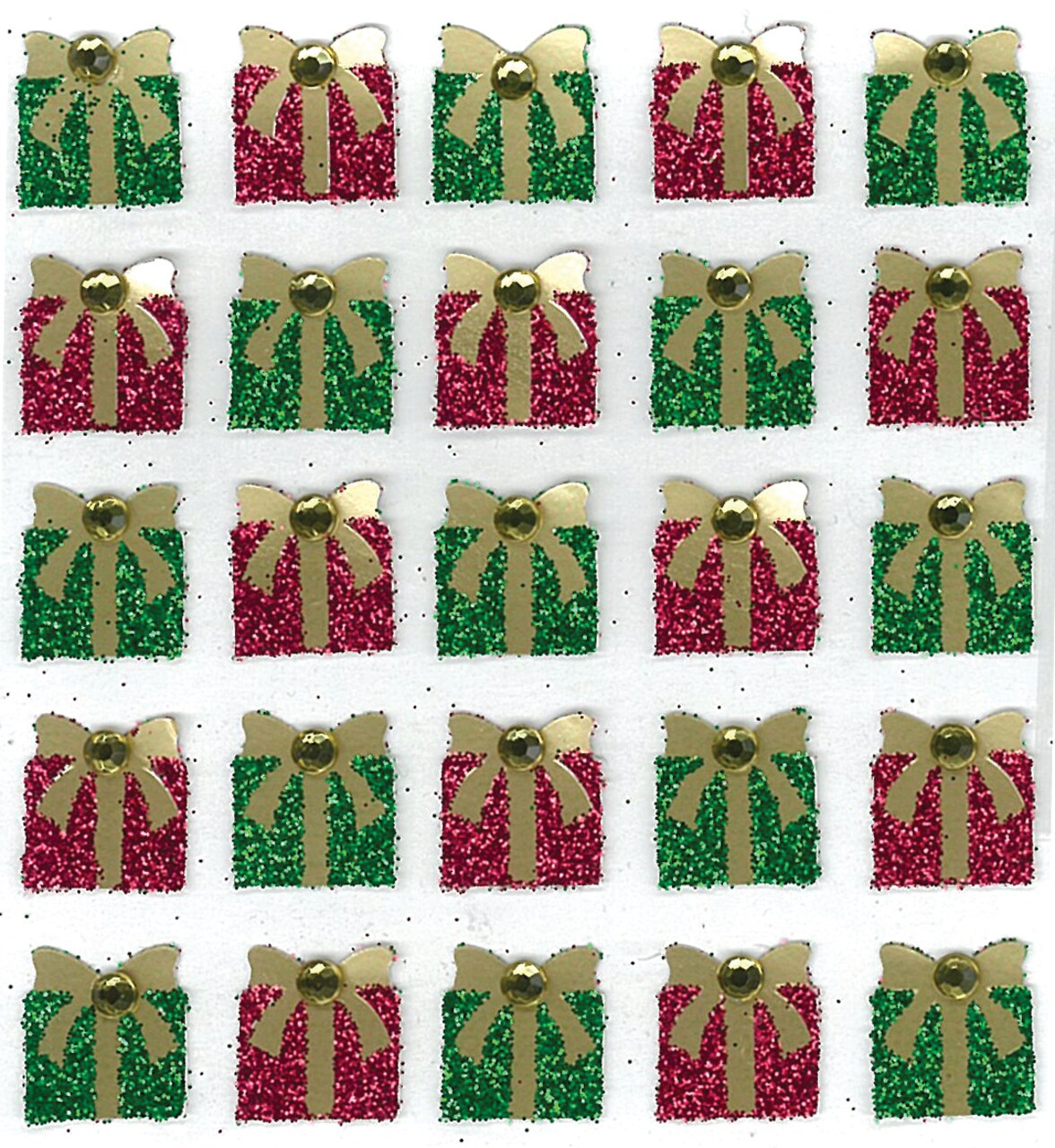 Jolee's Cabochon Dimensional Repeat Stickers - Christmas Present, 25pcs